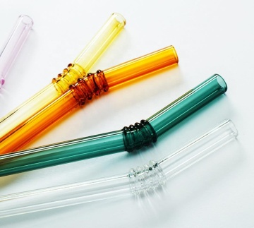 custom colored glass straws drinking