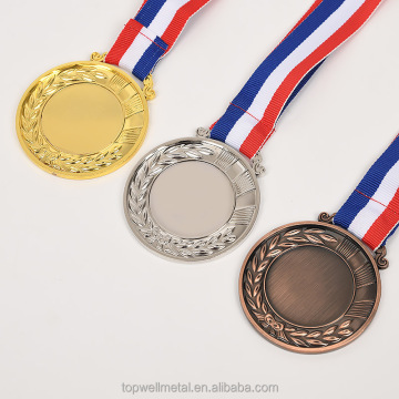 Medallas de campeonato de logotipo en blanco personalizado de Metal Sports