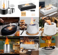 Tabletop Bioethanol Fireplaces: Ethanol Bowl Fire Pits for Indoor Use