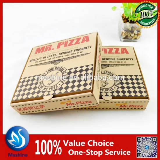 High quality corrugated paper pizza box