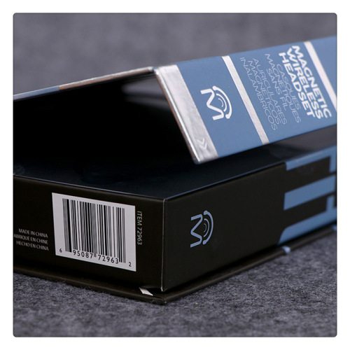 Caja de papel de auricular electrónico y auricular electrónico magnético personalizado