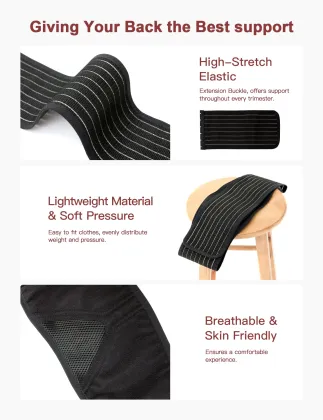Breathable Maternity Belly Band for Pregnancy: Alleviate Hips with Maternity Support Belt