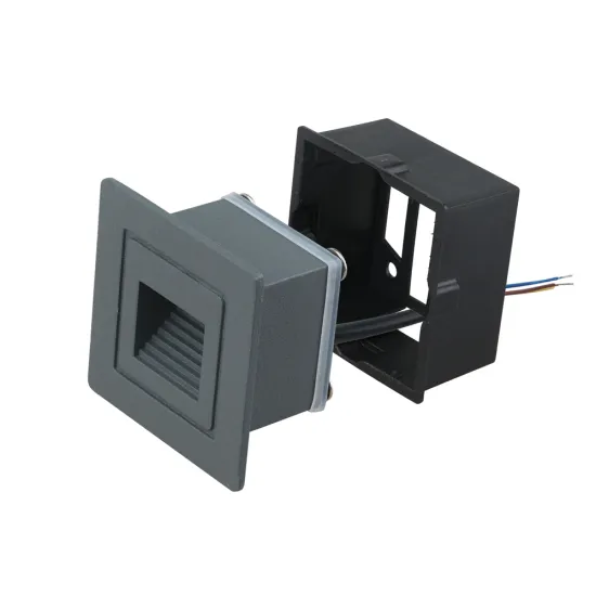 Outdoor Aluminum Grey Step Stair Light 12V 3W Warm White LED Recessed