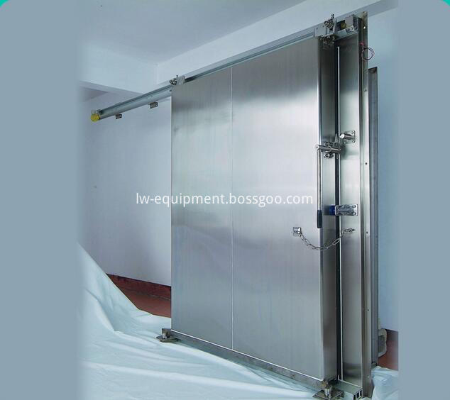 electric sliding cold room door with PU panel