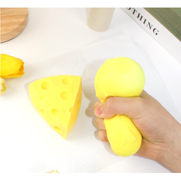 Funny soft squeeze toys cheese