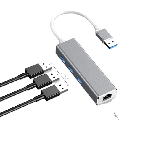 4 IN 1 USB C HUB3.0 이더넷 RJ45