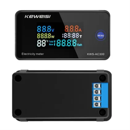 KWS-AC300 Voltmeter, Ammeter, Power Meter with LED Display and Reset Function
