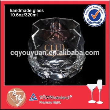 OEM accept crystal clear fancy glassware for whiskey