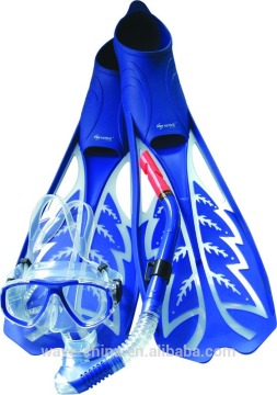 2015 Adult Funny Mask Snorkel Fins Diving Set