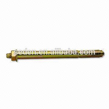 Carbon steel double sleeve anchor with zinc plated or zinc yellow