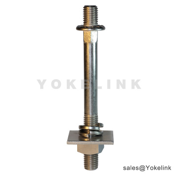 Poste de línea de Vástago Largo Galvanizado