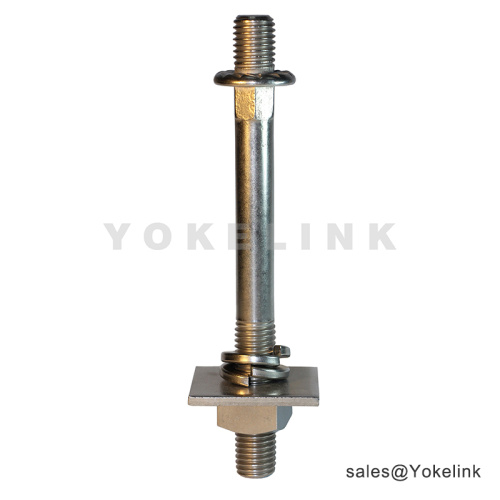 Poste de línea de Vástago Largo Galvanizado