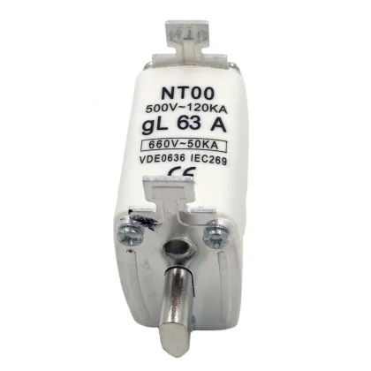 NT00 HRC Ceramic Blade Fuse 500V gG 63A Low Voltage Machine Block Link