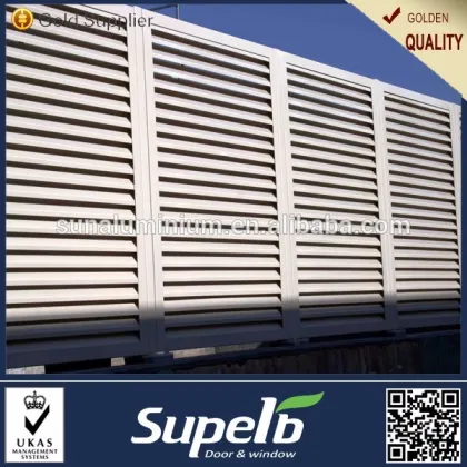 Building aluminum shutter door louver door