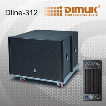Dual 12 Inch Active Subwoofer (Dline-312)
