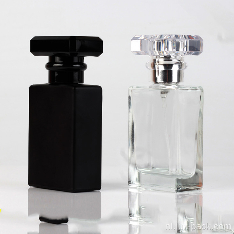 Hoogwaardige 100 ml lege rechthoek glazen parfumfles