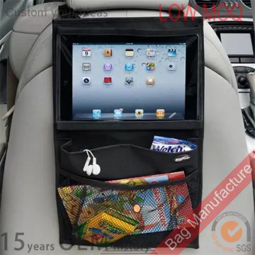 600D oxford car backseat organizer design for kids