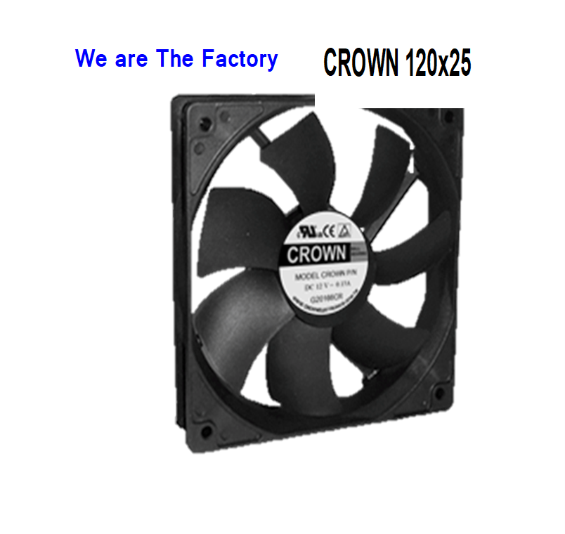 Crown 120x25 Mini DC Axial Fan H3 Car