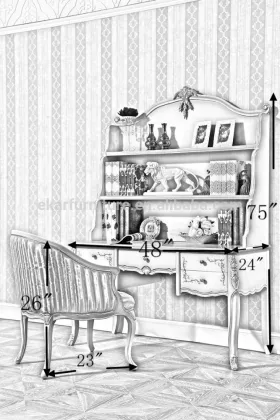 5 Drawers Dresser Vanity French Style Furniture Dresser