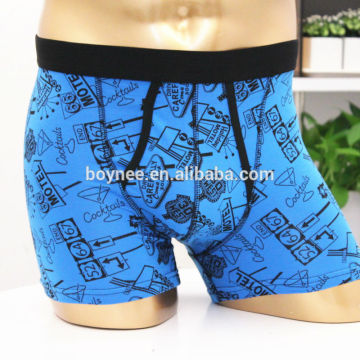 Men's Boxers Low-waist Men Underwears Male Cartoon Printed Boxers Shorts Trunks