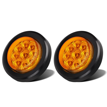 IP65 Waterproof 2 Inch Round 9LED Vehicle Side Marker Light