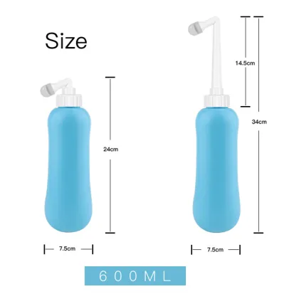 Portable 600ml Peri Bottle Travel Bidet Sprayer