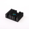 Heatsink extruded aluminium dengan kemasan anodized hitam matte