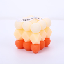 Кубік формы мастацтва свечкі з цвіллю