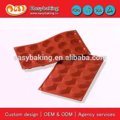 15 Cavities tartelette mould silicon bakeware cake baking pans