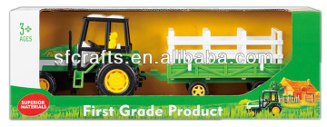 Plastic friction farmer truck toys for children