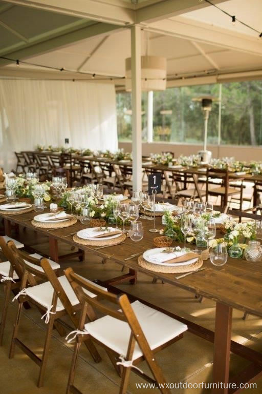 solid wood new style minimalism customized hotel restaurant household Folding banquet wedding outdoor tables