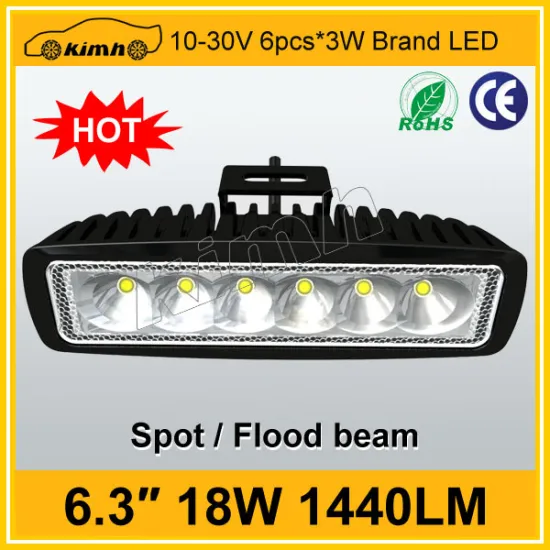 Top level 1440LM 18W led work light white 6000k