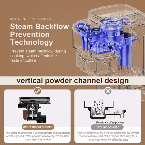 compact coffee machines for small kitchens Automatic Drip Coffee Machine With Grinder Factory