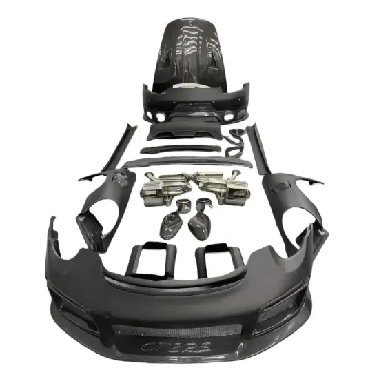 Techart Front Lip Side Skirt Set for Porsche 992 Turbo S