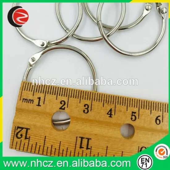 Nickel plating metal Small 30MM book ring