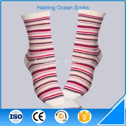 The processing factory cute stripe children kids seamless oem socks