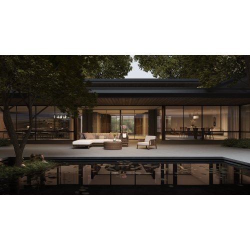 Janela deslizante de alumínio com tela mosquiteira Série Jazz