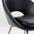 Scandinavian stainless steel rose gold dining chair