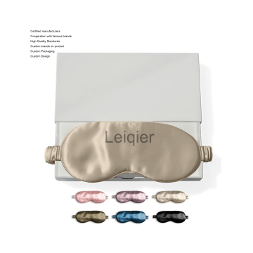 Custom Logo Mulberry Silk Eyemask with Memory Foam for Deep Sleep