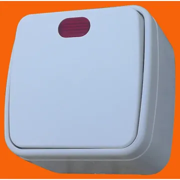 Накладной европейский единый переключатель с подсветкой