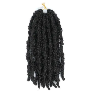 Distressed Butterfly Locs Synthetic Hair 12inch Soft Distressed Butterfly Locs Faux Crochet Hair Butterfly Locs New Faux