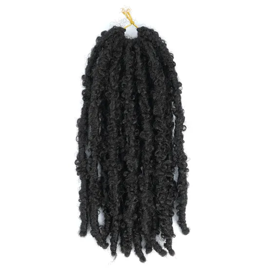 Distressed Butterfly Locs Synthetic Hair 12inch Soft Distressed Butterfly Locs Faux Crochet Hair Butterfly Locs New Faux