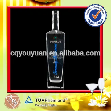 Alibaba china suppliers decaled 750ml rum bottle