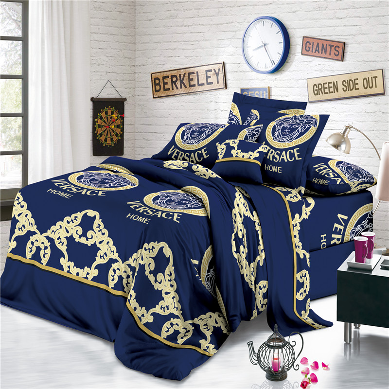 100% Polyester Disperse Print Fabric Versace Bed Sheets China
