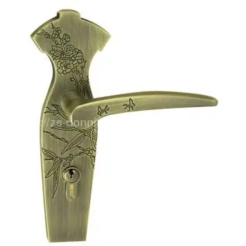 Mortise Lock - Classical Bamboo&Wintersweet desgin EFSB08-A35 DAB