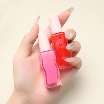 Wave Shape Packaging Temperature Changing Lip Gloss Oil - 20 Colors Available for Private Label Wholesale