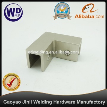 90 Degree Corner Sleeve Over Glass Clamps