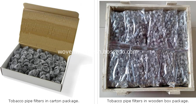 tobacco pipe filter packing