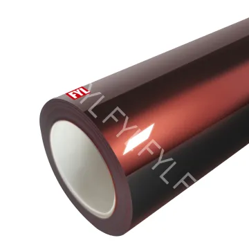 PET Gloss Streaming Black Charm Red Car Vinyl Wrap