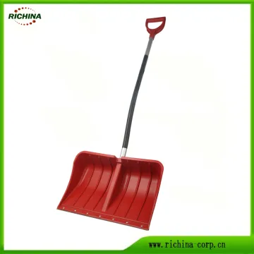 Poly Snow Push Shovel with Aluminum Handle